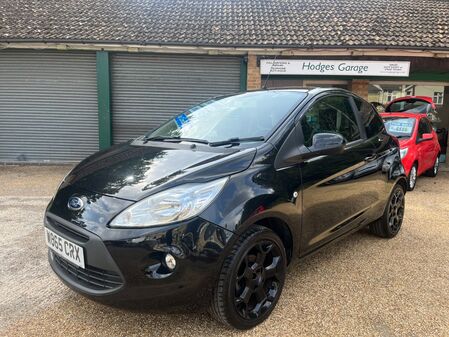 FORD KA 1.2 ZETEC BLACK EDITION LOW MILEAGE FULL FORD HISTORY AC LOW ROAD TAX JUST £35 PER YEAR